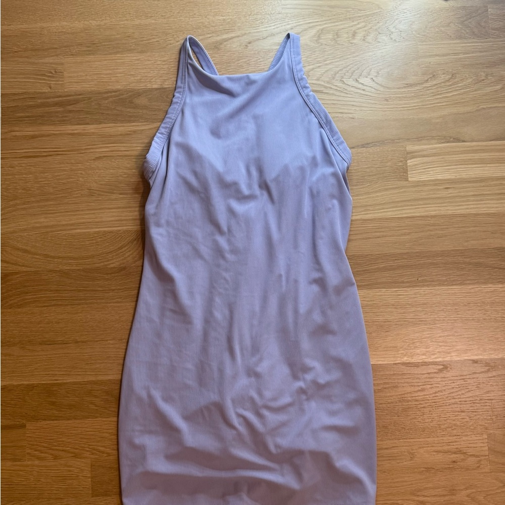 Elegant Lavender Sleeveless Dress